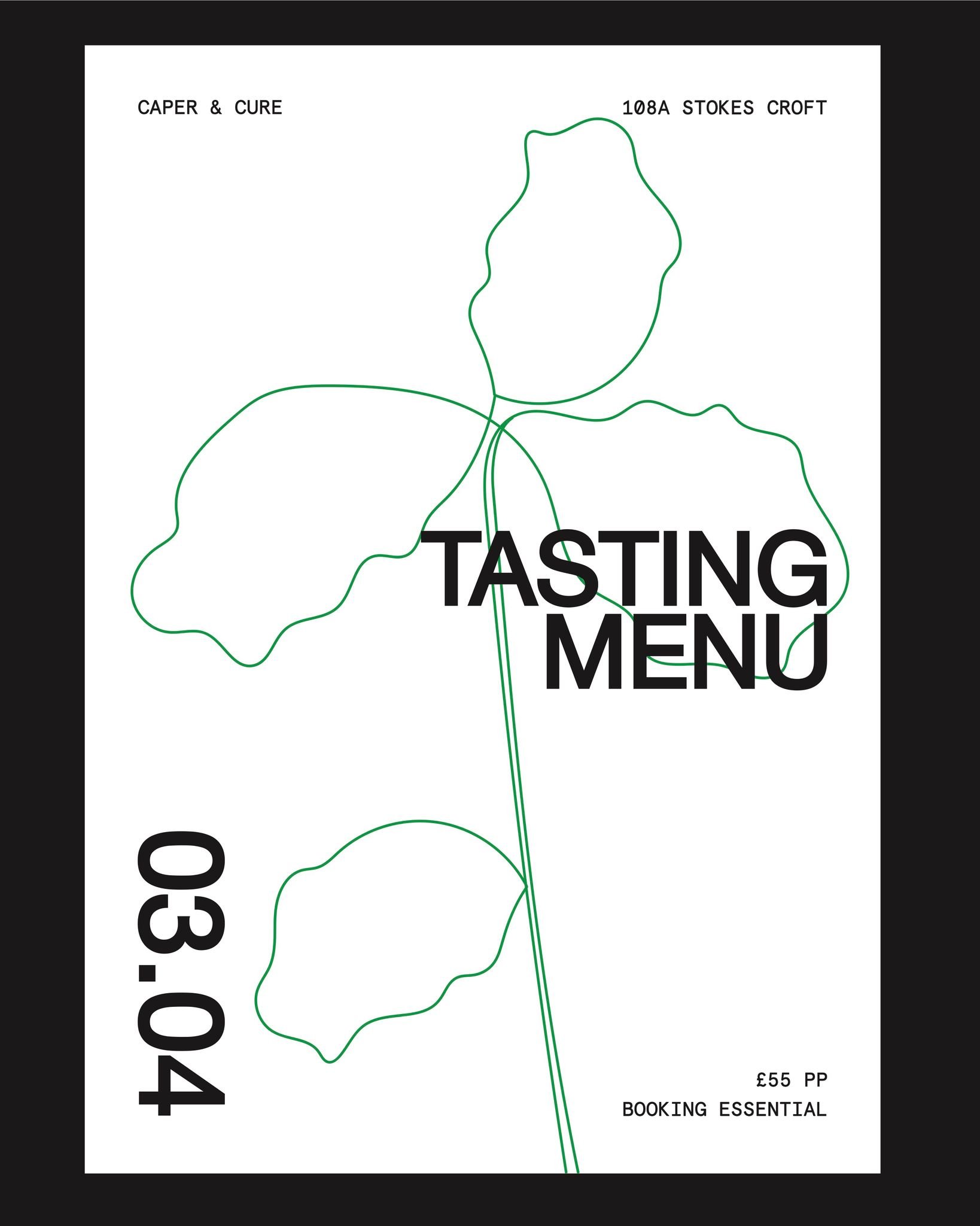 April Vegetarian Tasting Menu at Caper and Cure