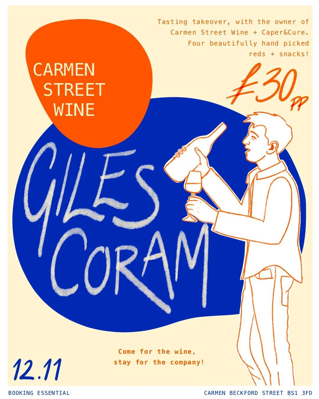 WIne tasting at carmen street