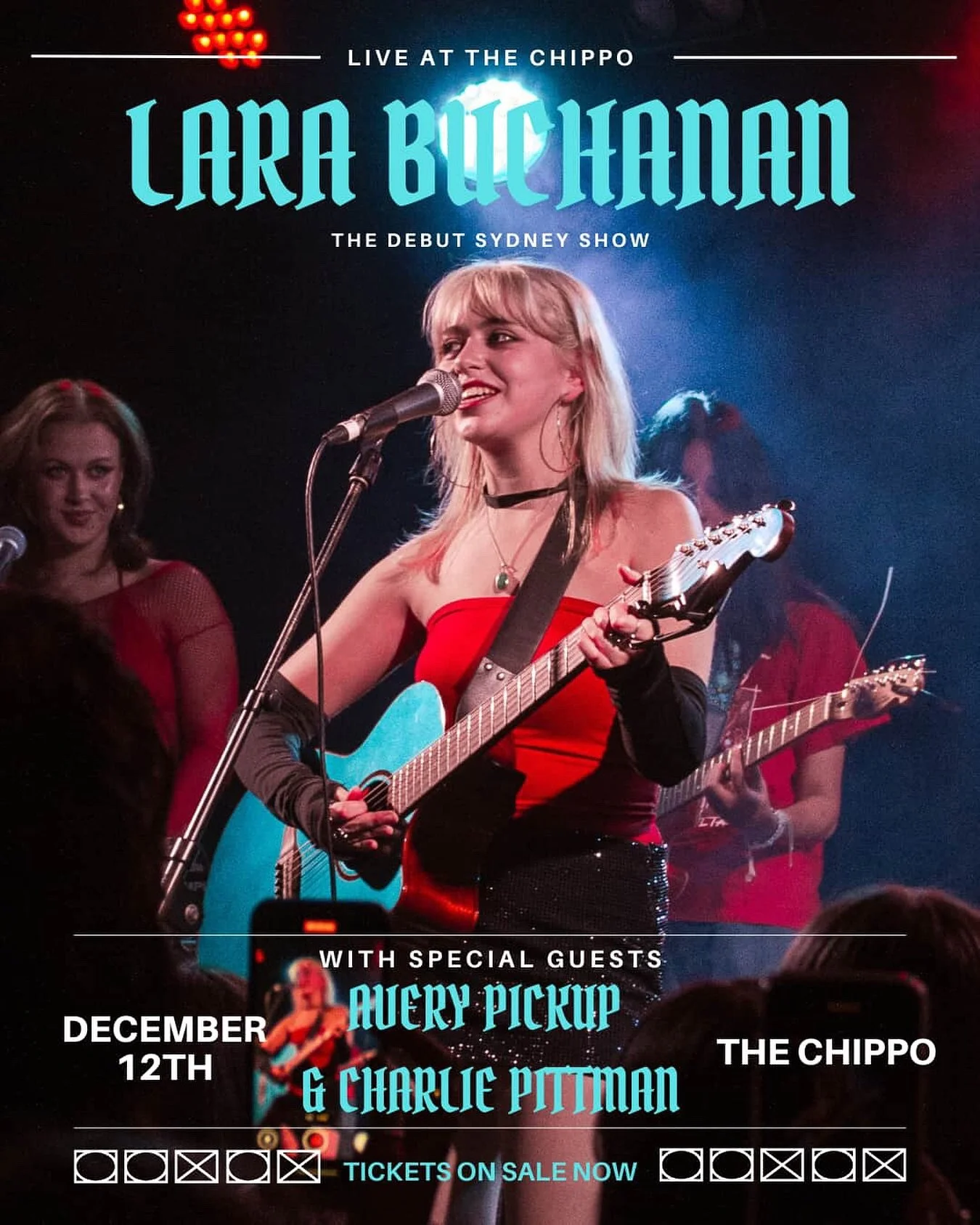 secret&rsquo;s out! i&rsquo;m opening for @notlarabuchanan on december 12th, ticket link in bio :)