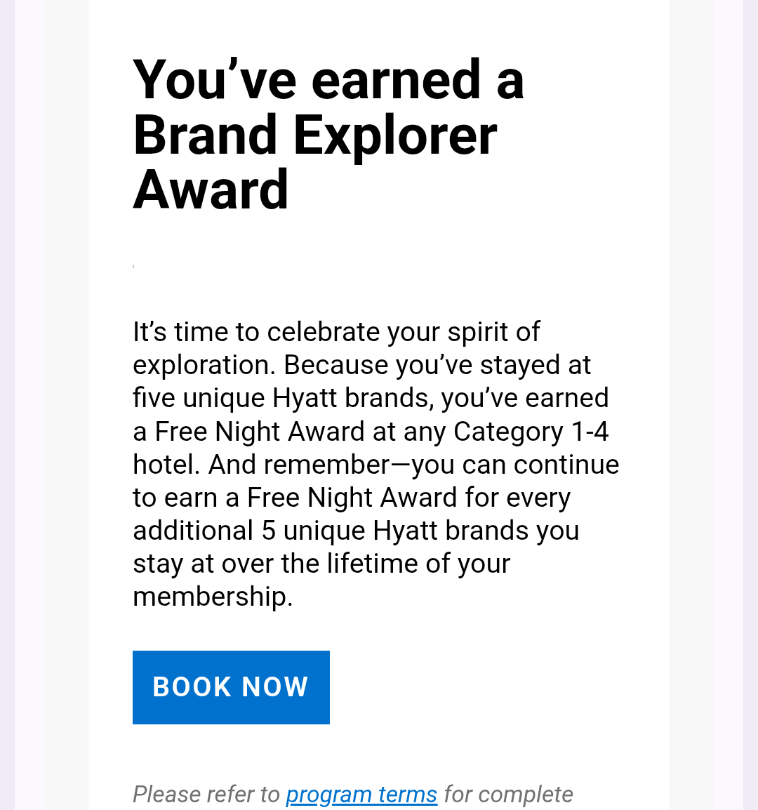 brand explorer award
