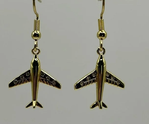 airplane earrings