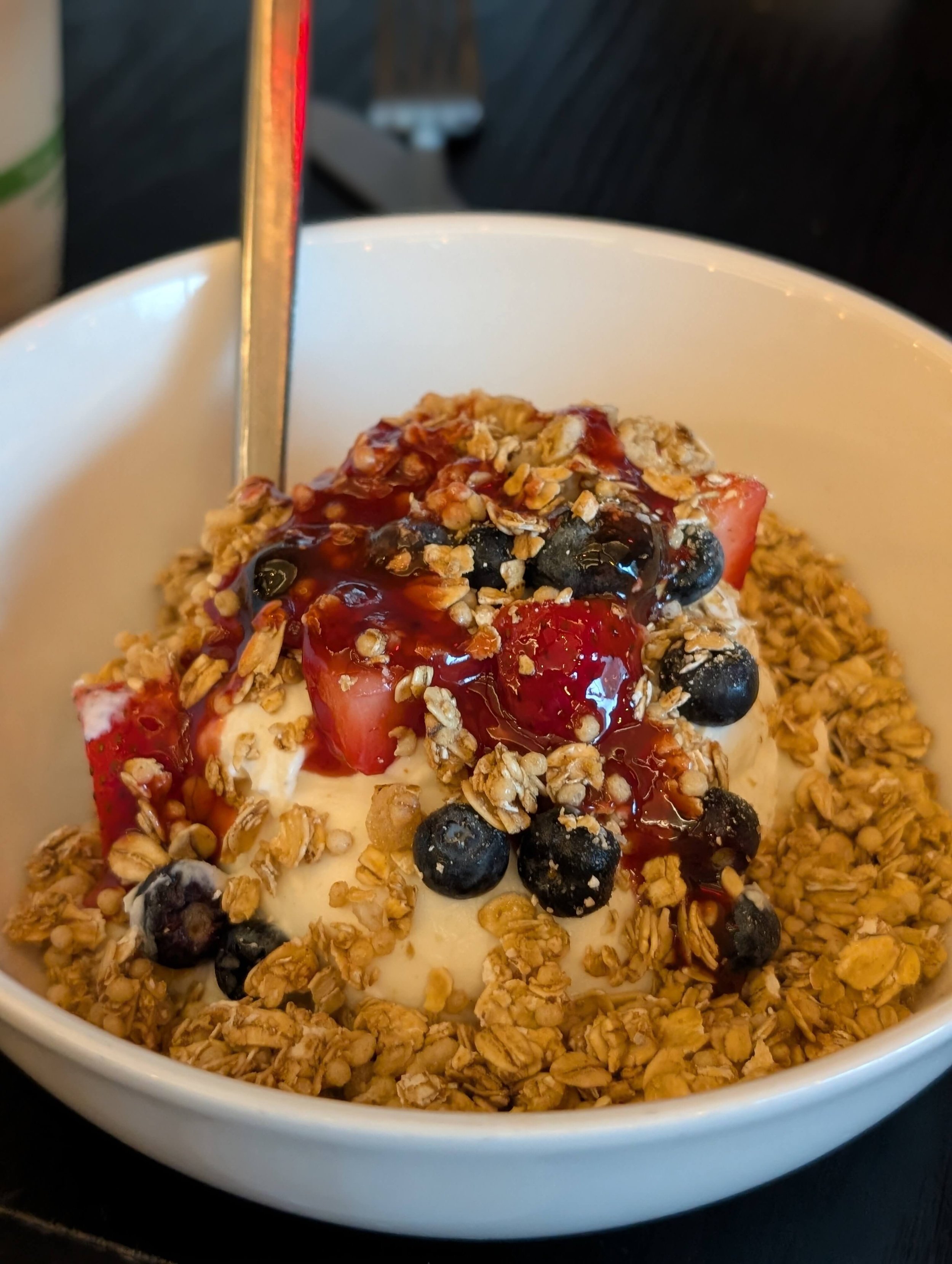 Yogurt with granola Commons Club 