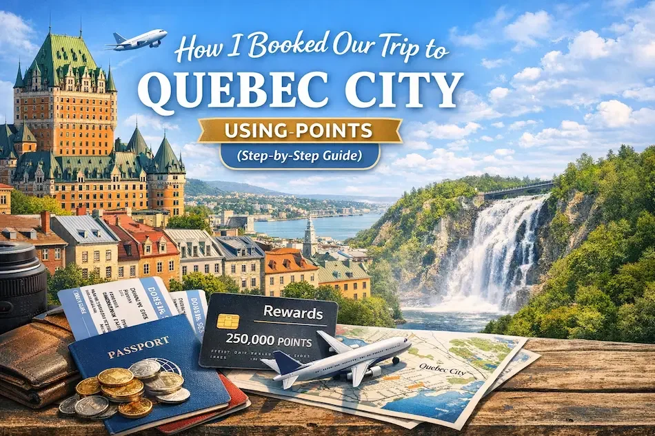 how I booked our trip to quebec using points