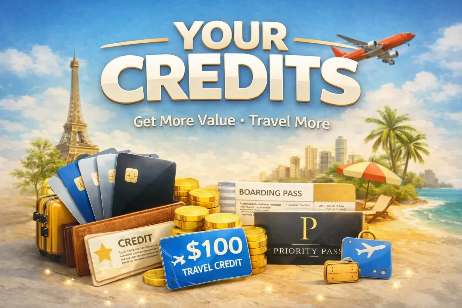 Your Credits get more value travel more