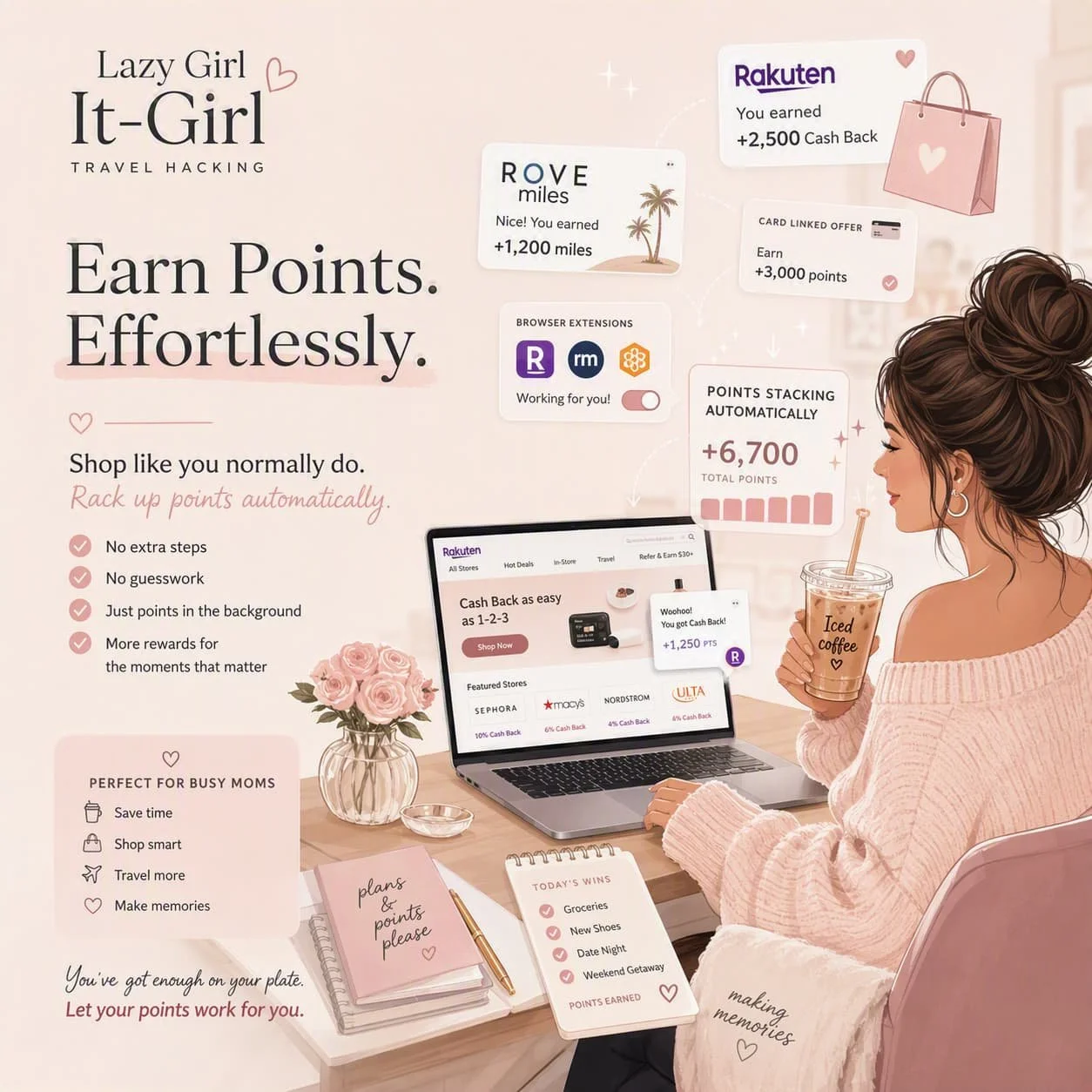 Earn points Effortlessly