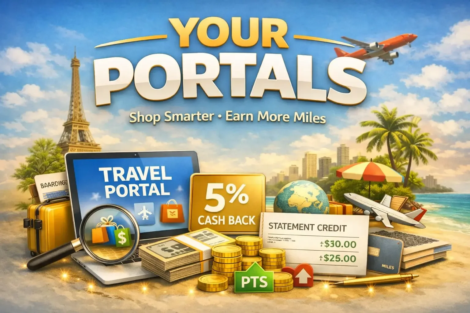 Your Portals shop smarter earn more miles