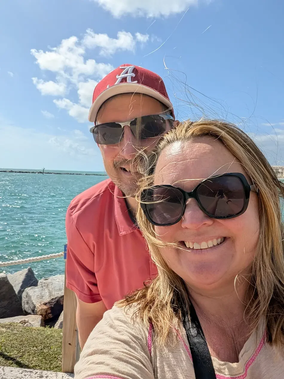 Julie and Brandon in South Beach Miami on points 