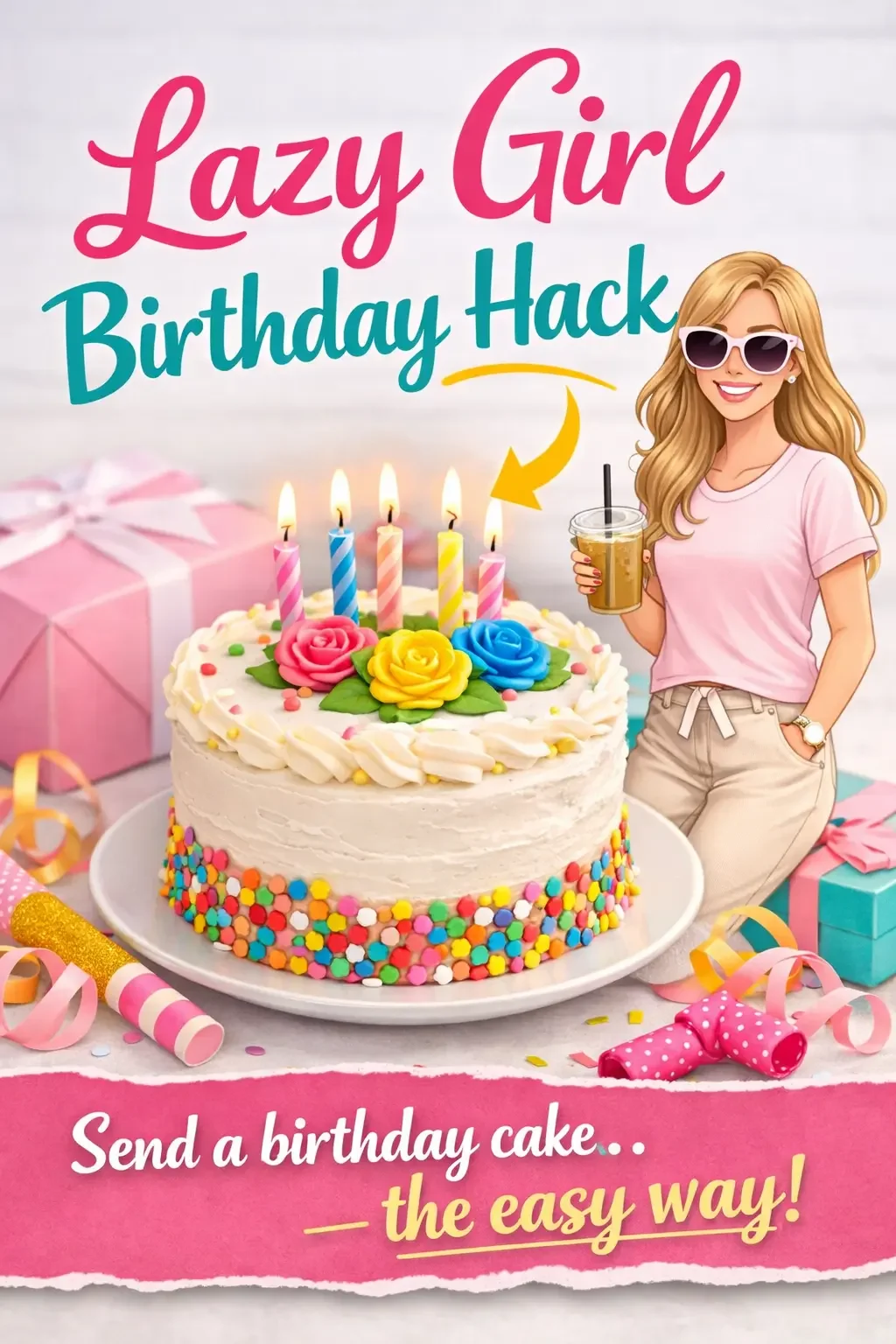 Lazy Girl Birthday Hack
