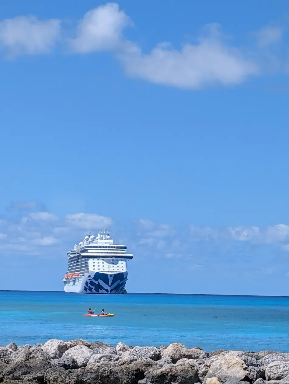 Majestic Princess docked at Princess Cays
