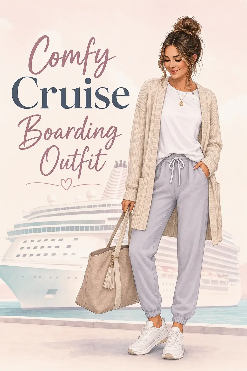 Lazy Girl Cruise Embarkation Day Outfit