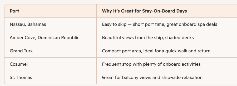 Stay On Board Cruise Style