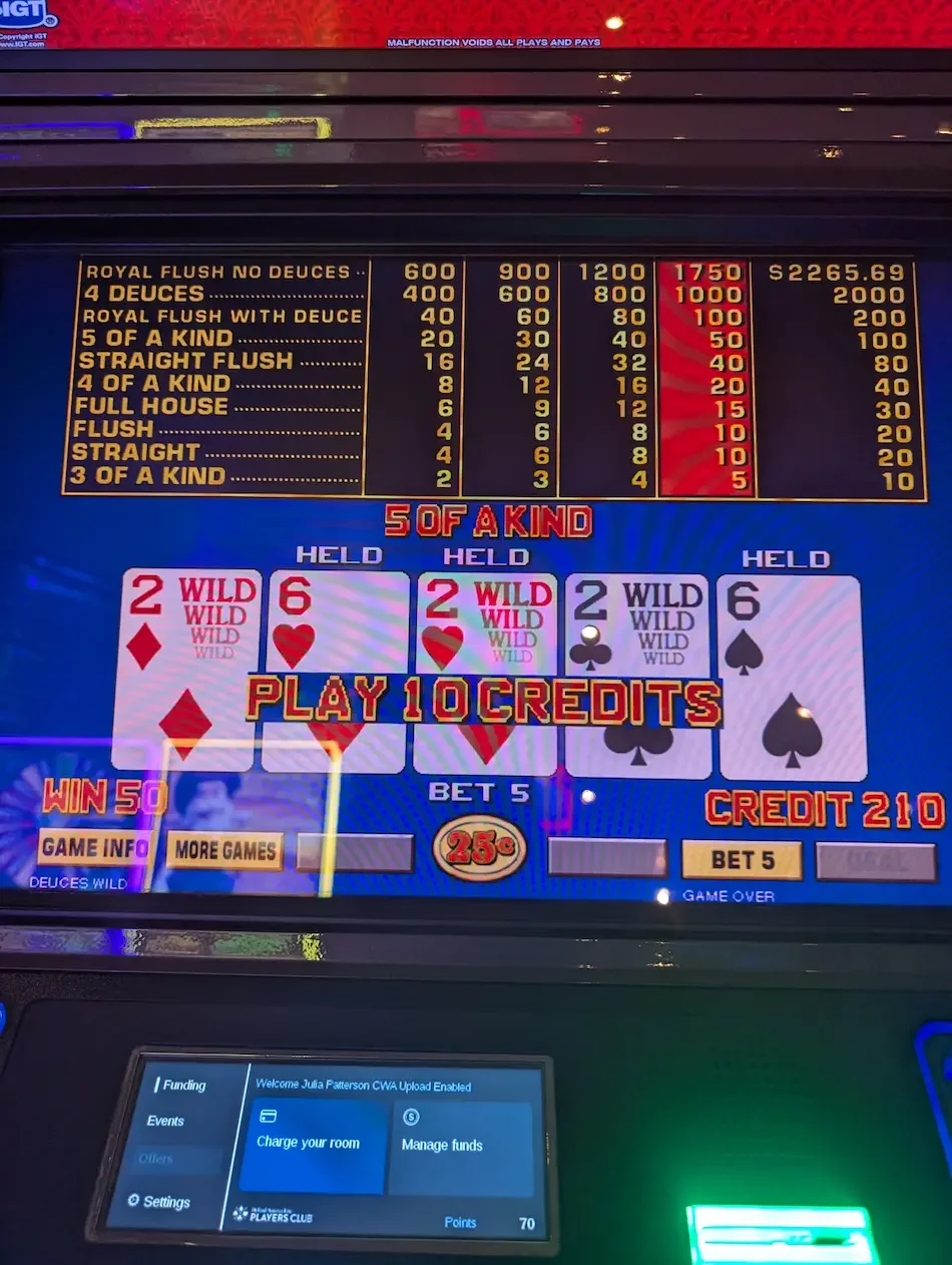 Video Poker Machine