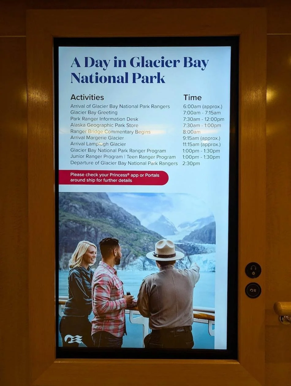 Day in Glacier Bay National Park schedule