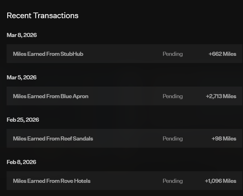 Rove Miles bonus stack