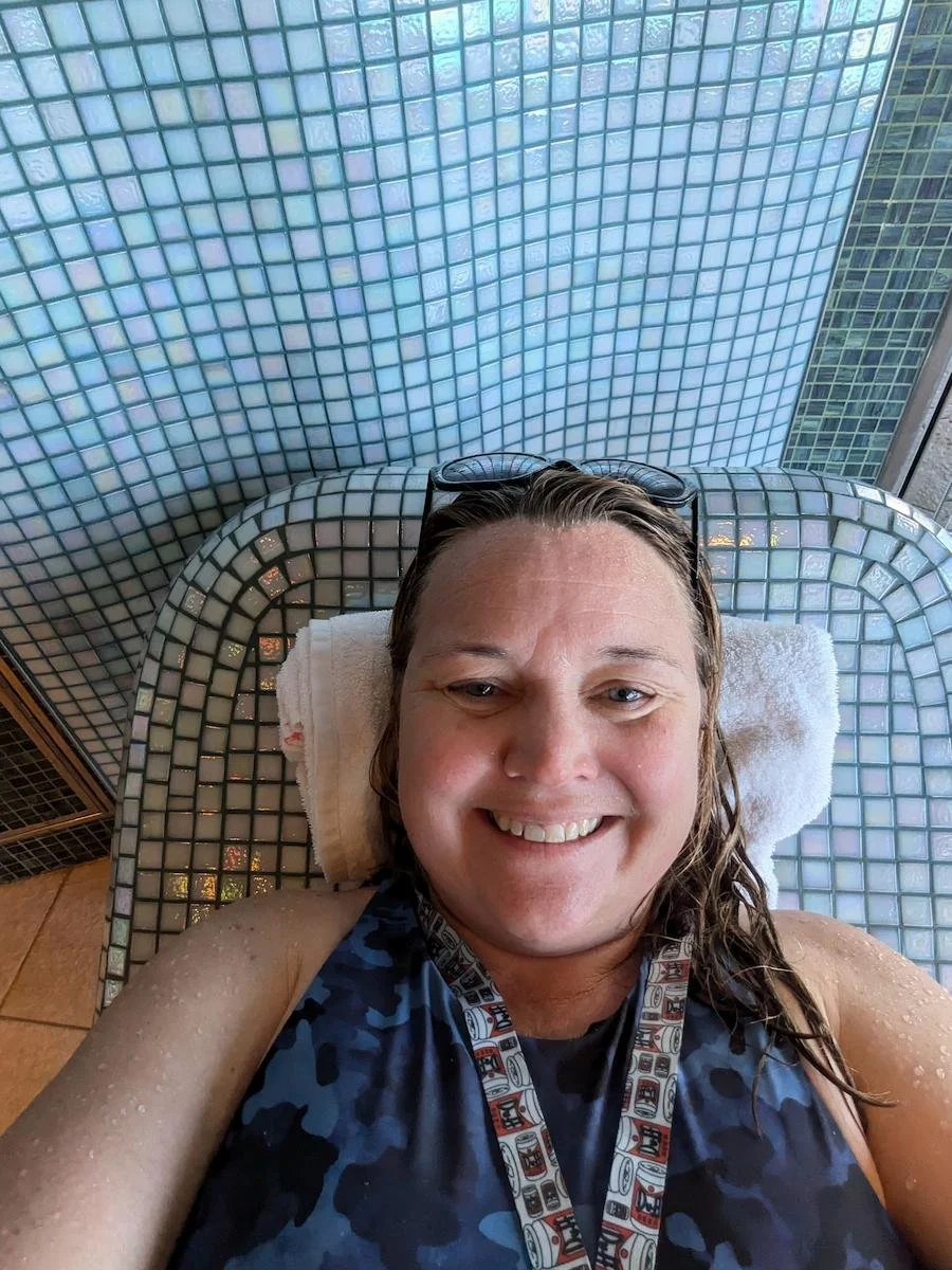 Heated lounger in Cloud 9 Spa Review
