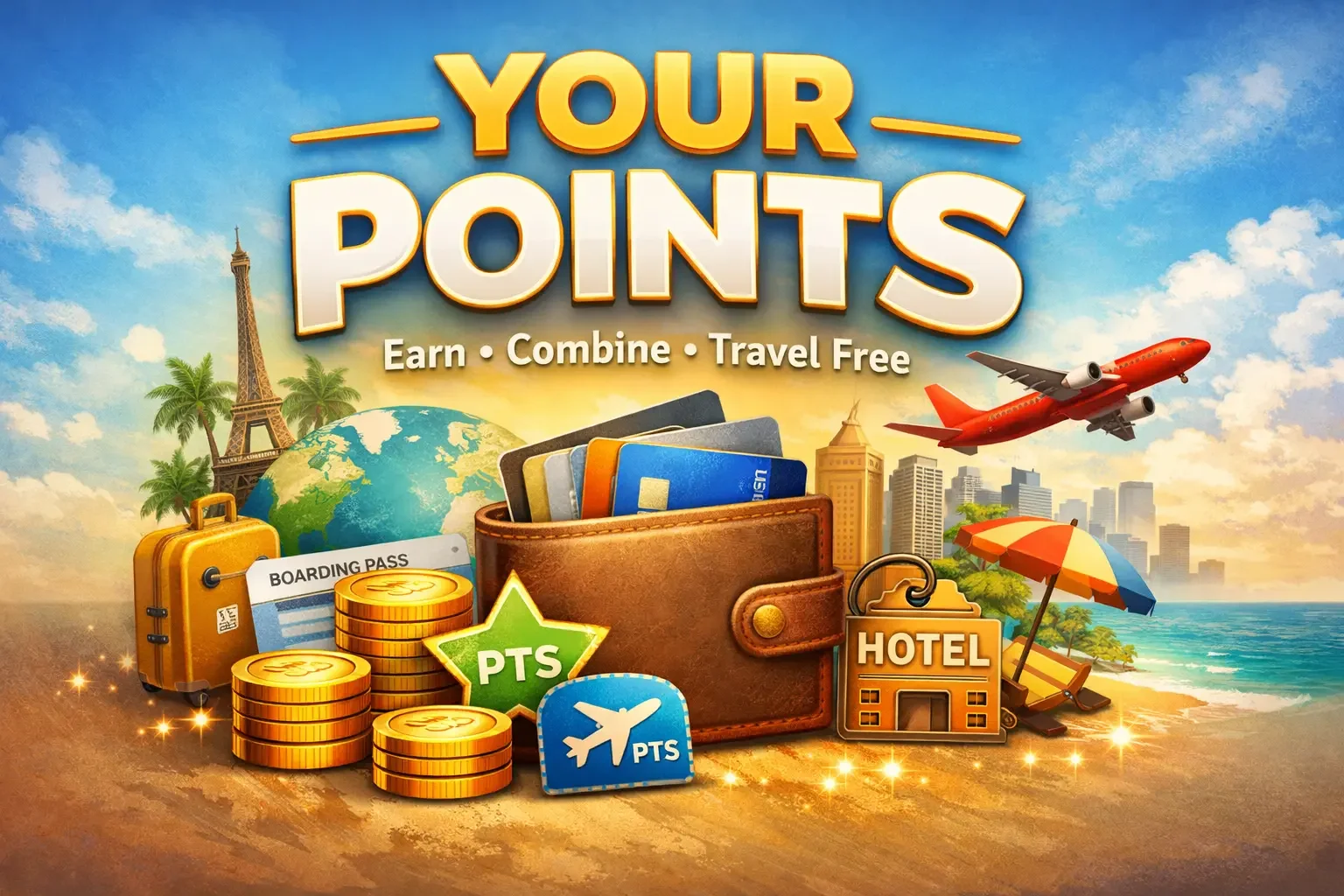 Your Points earn combine travel free