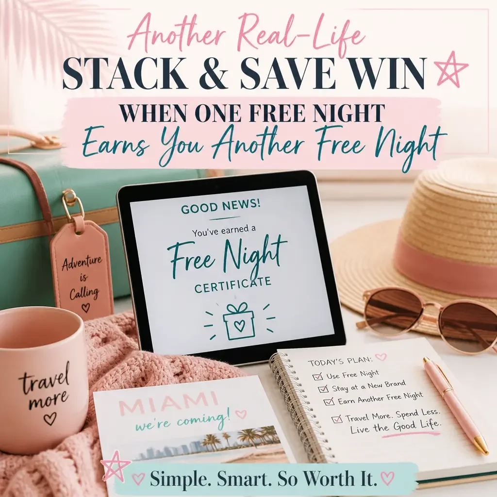Real life stack hyatt free night certficate
