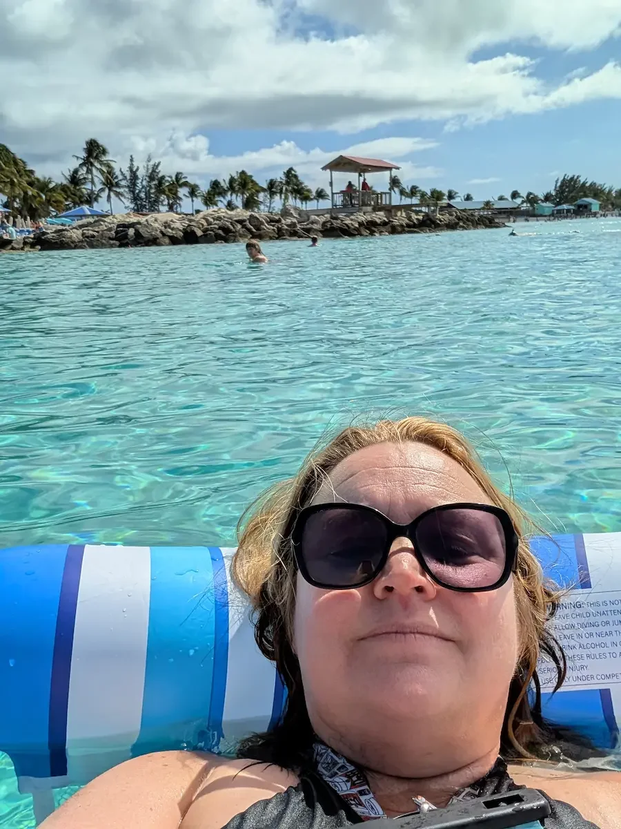 Floating the Day away at Princess Cay Private Island