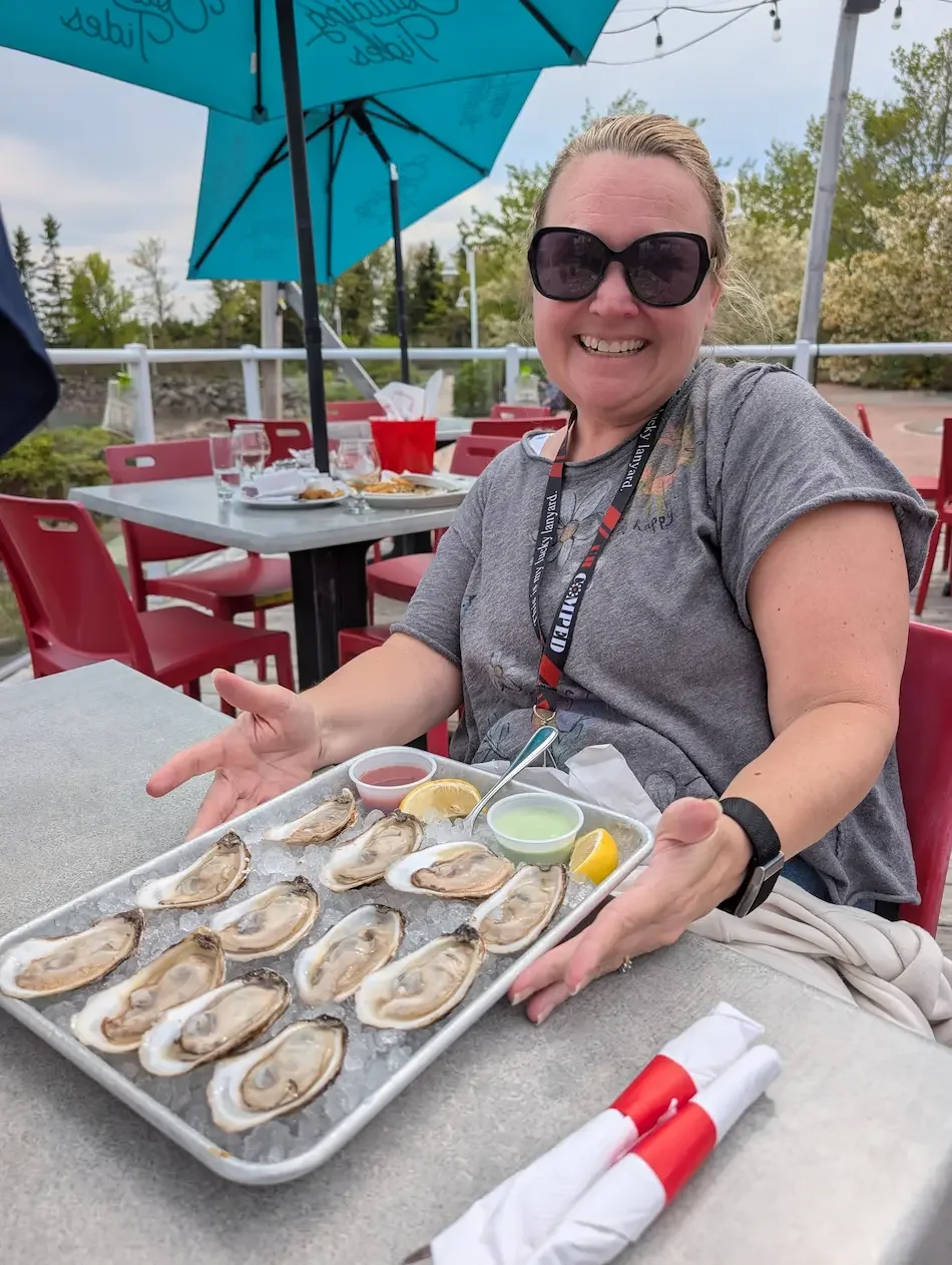 Prince Edwards Island Oysters - a highlight