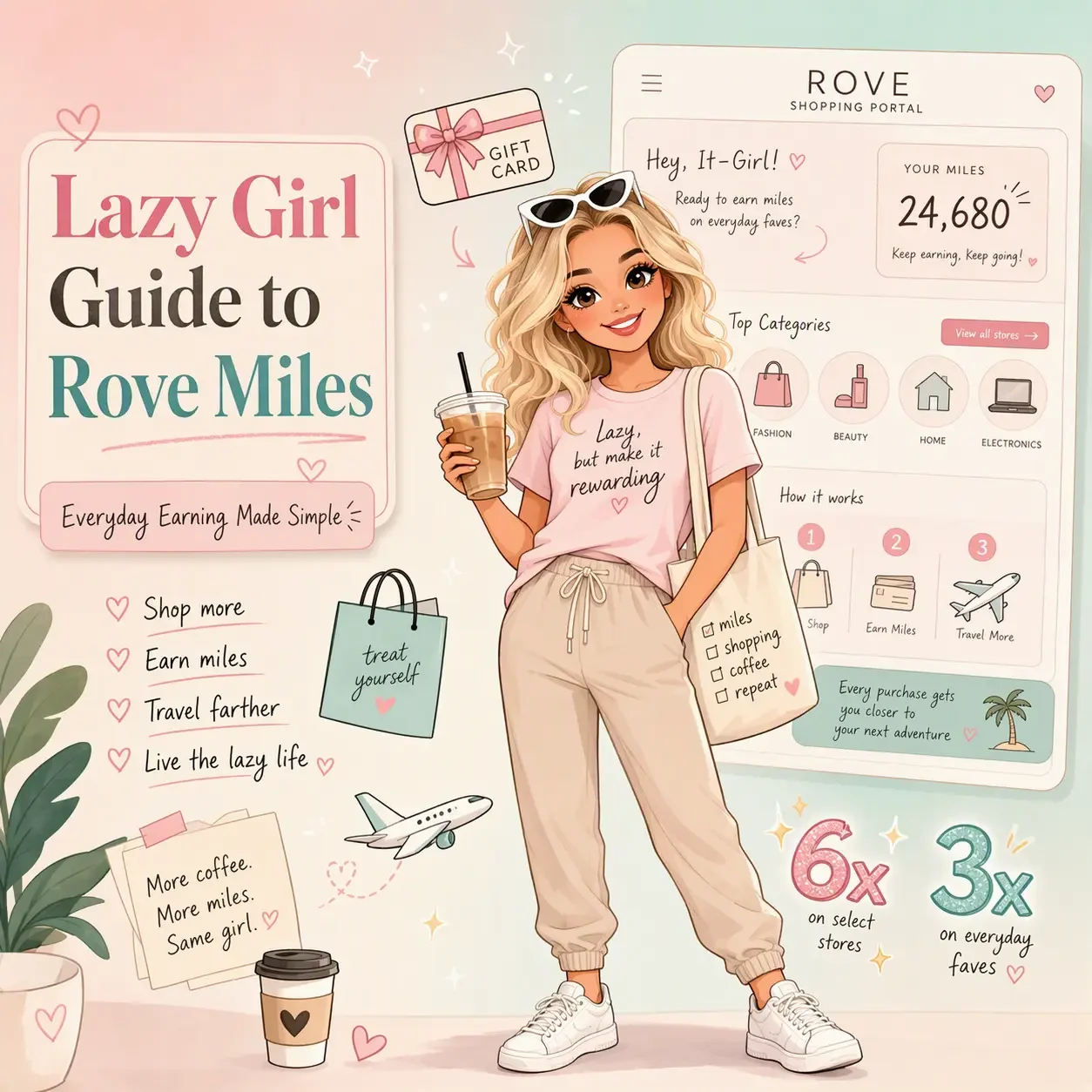 Lazy Girl Guide to Rove Miles: Everyday Earning Made Simple