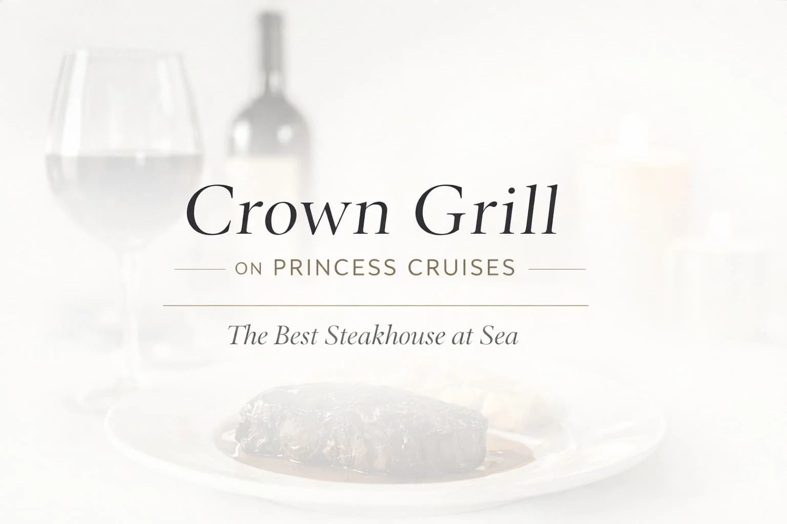 Crown Grill Princess menu
