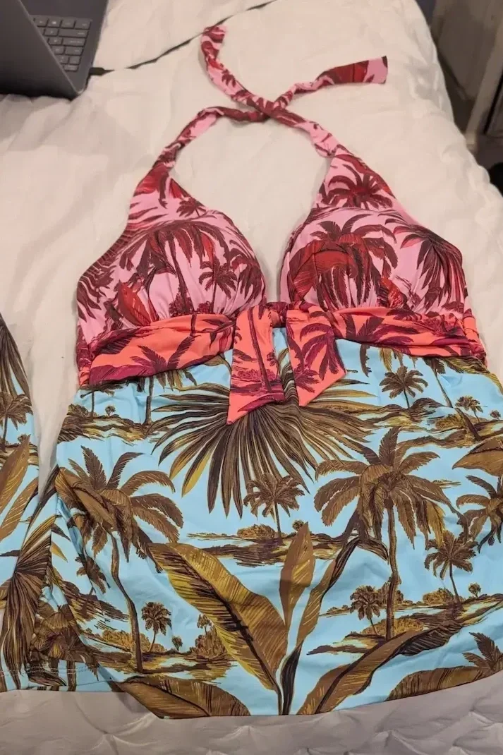 Bleu Rod Beattie White Lotus Bathing Suit