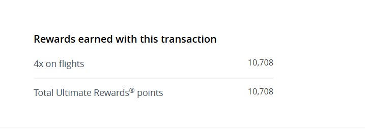 Chase Ultimate Rewards for plane ticket - triple stack