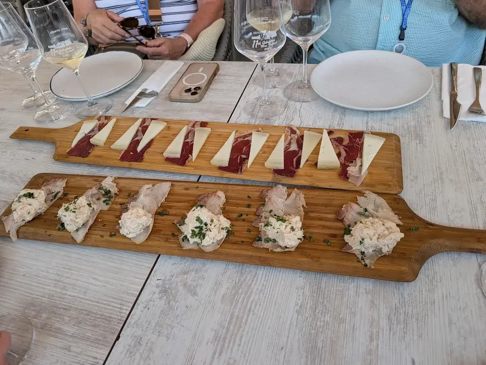 Food tasting at My Wines Gilbratar