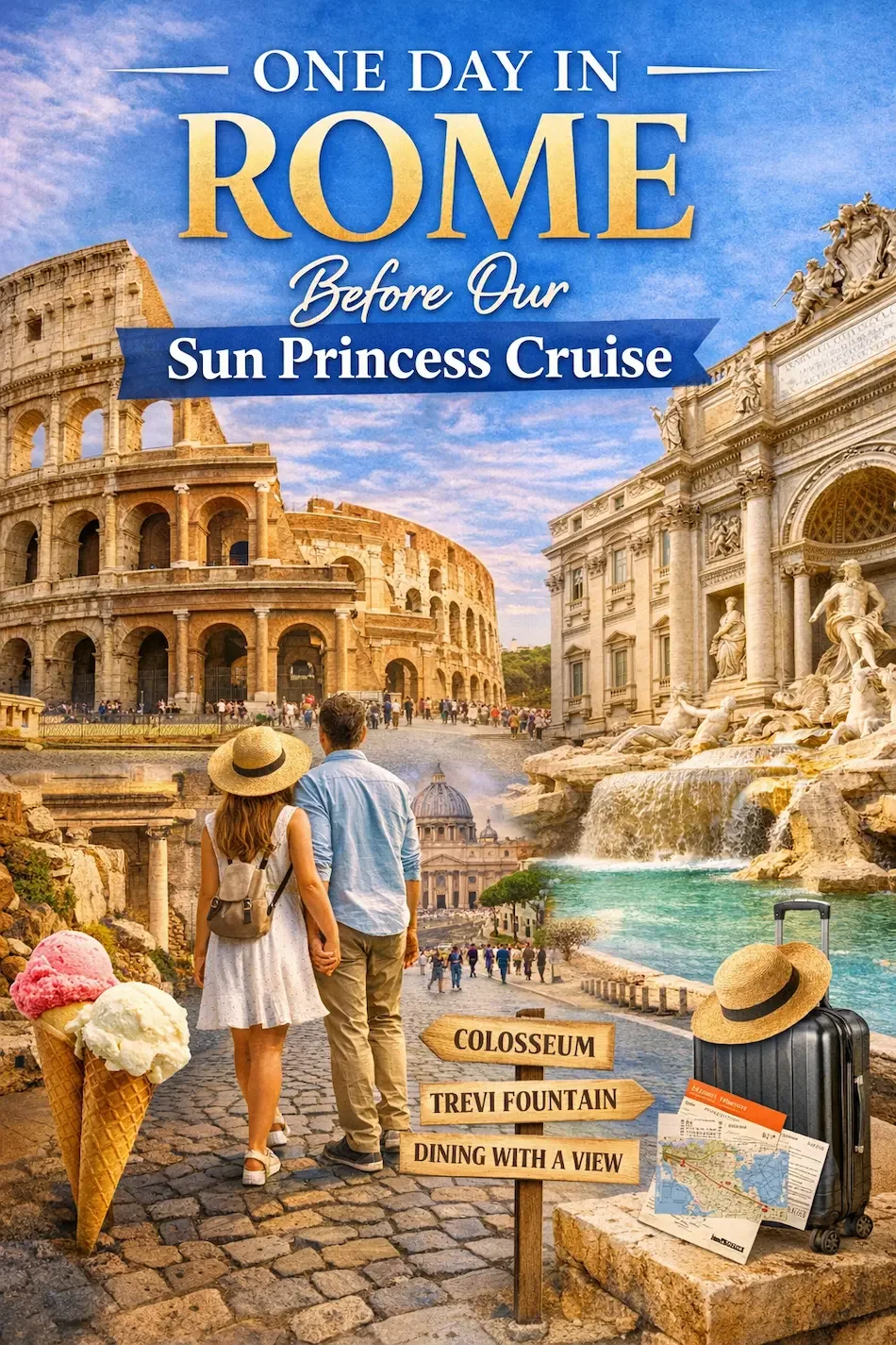 One Day in Rome Before our Cruise