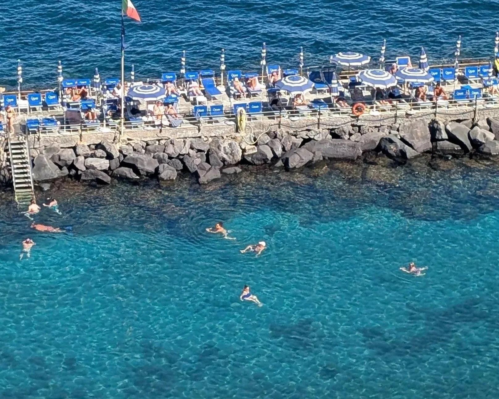 People swimming in Sorrento