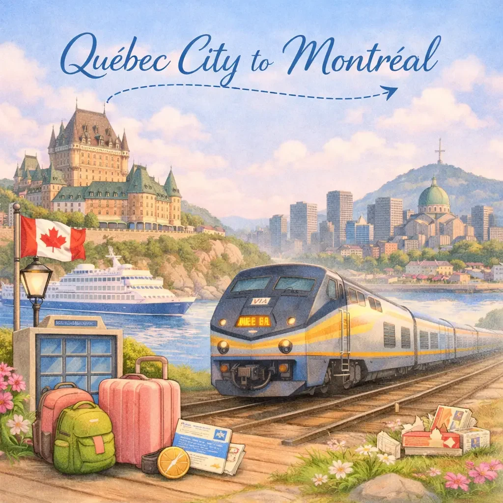 🚆 Québec City to Montréal by Train: The Perfect Post‑Cruise Transfer