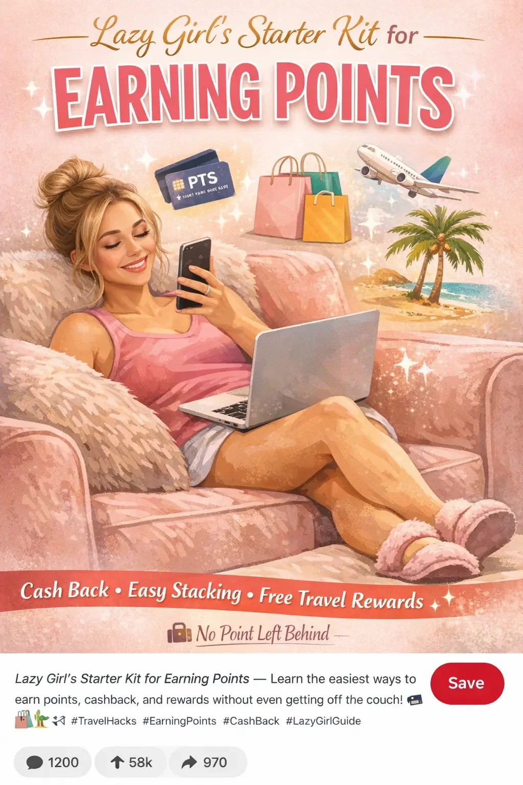 Lazy Girls Starter kit for Earning Points