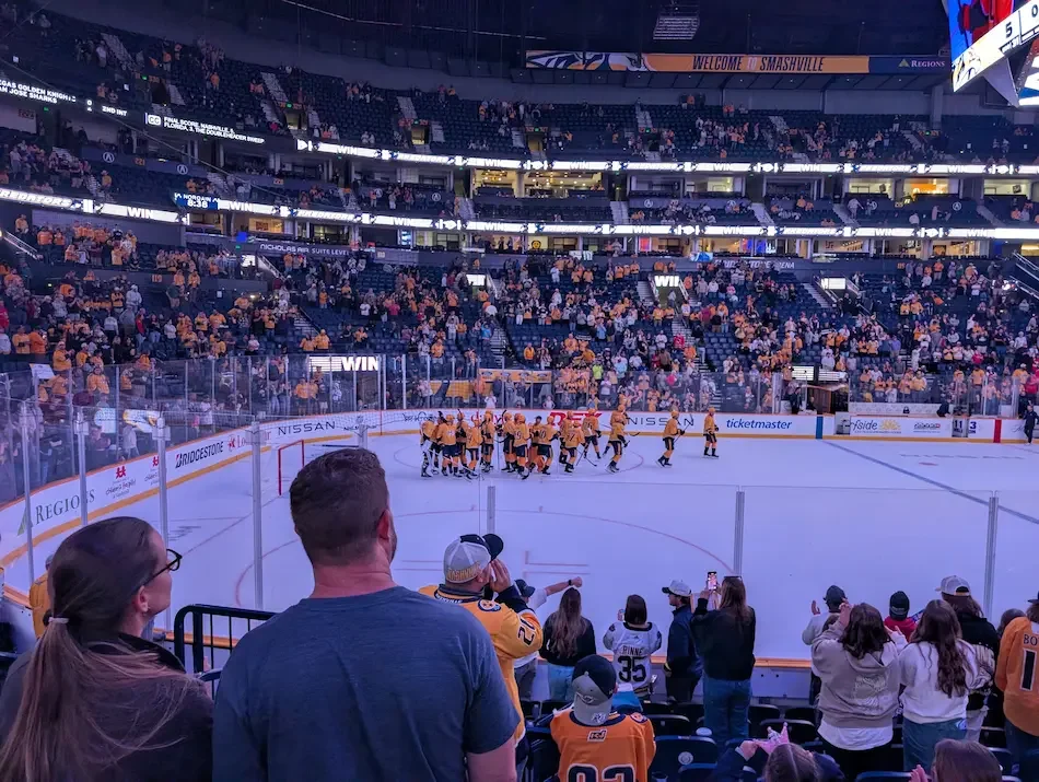 Nashville Predators Hockey Game at Bridgestone