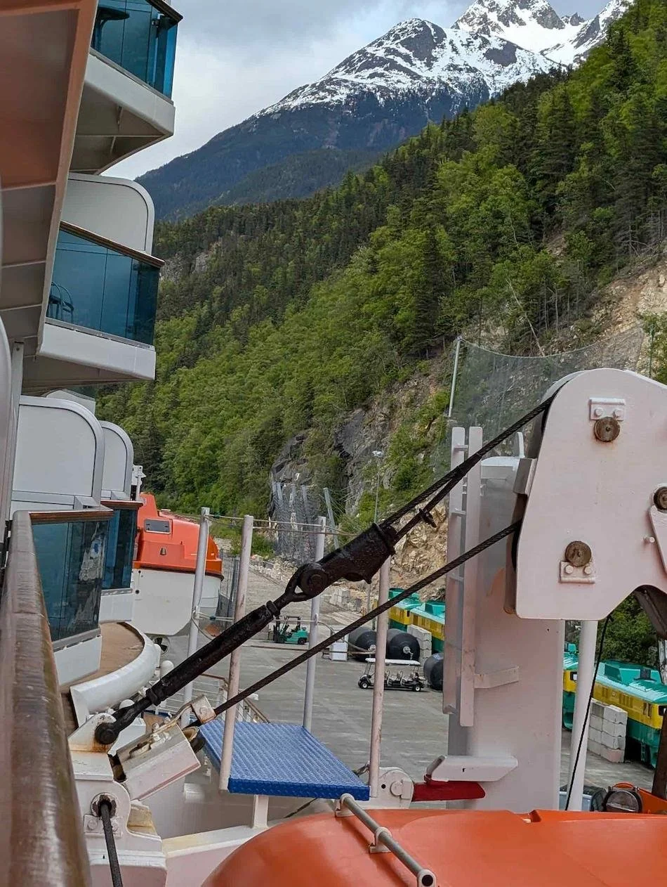 Landslide in Skagway white pass train