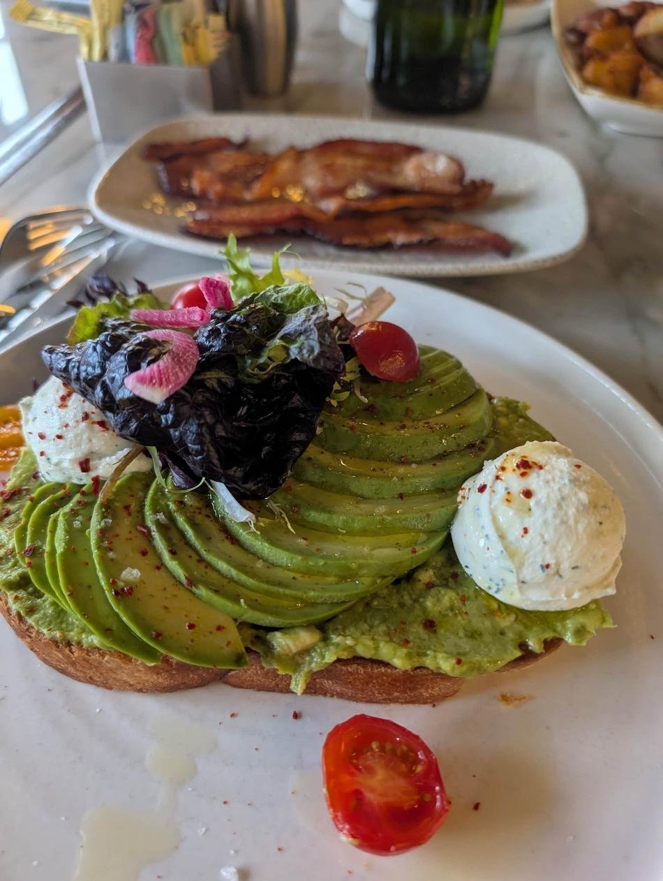 Marsh House Avo Toast with Bacon