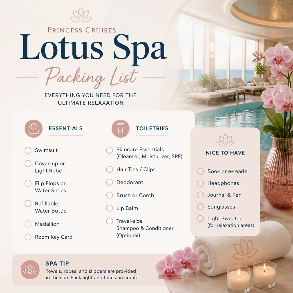 lotus spa packing list