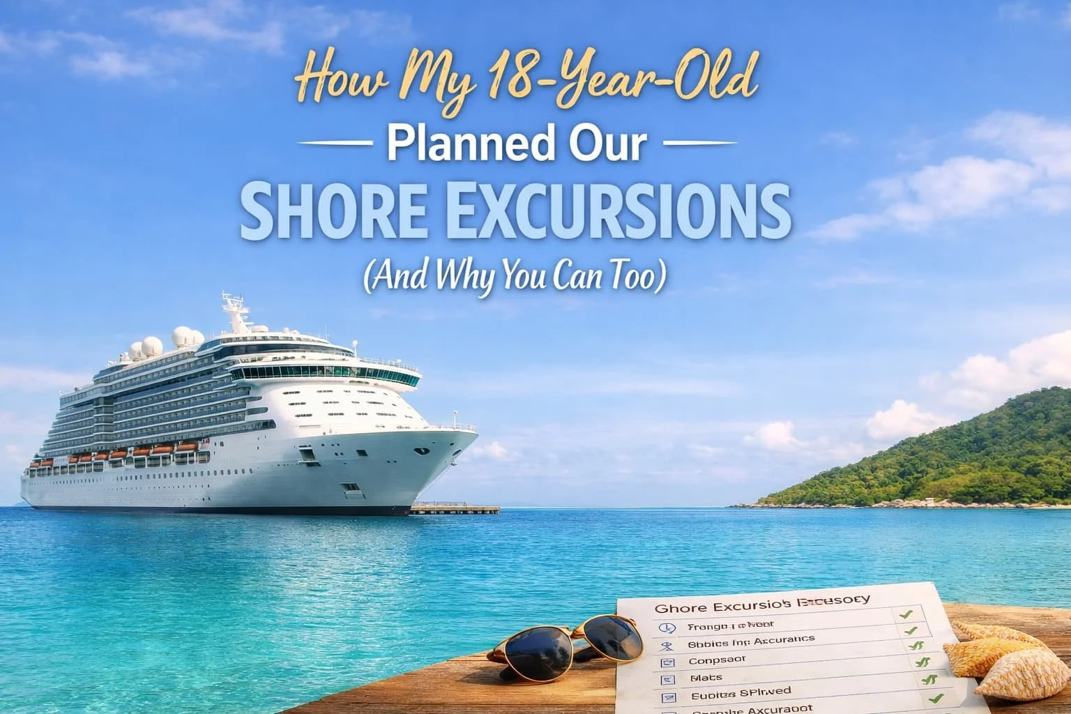 How my 18 year old planned our shore excursions