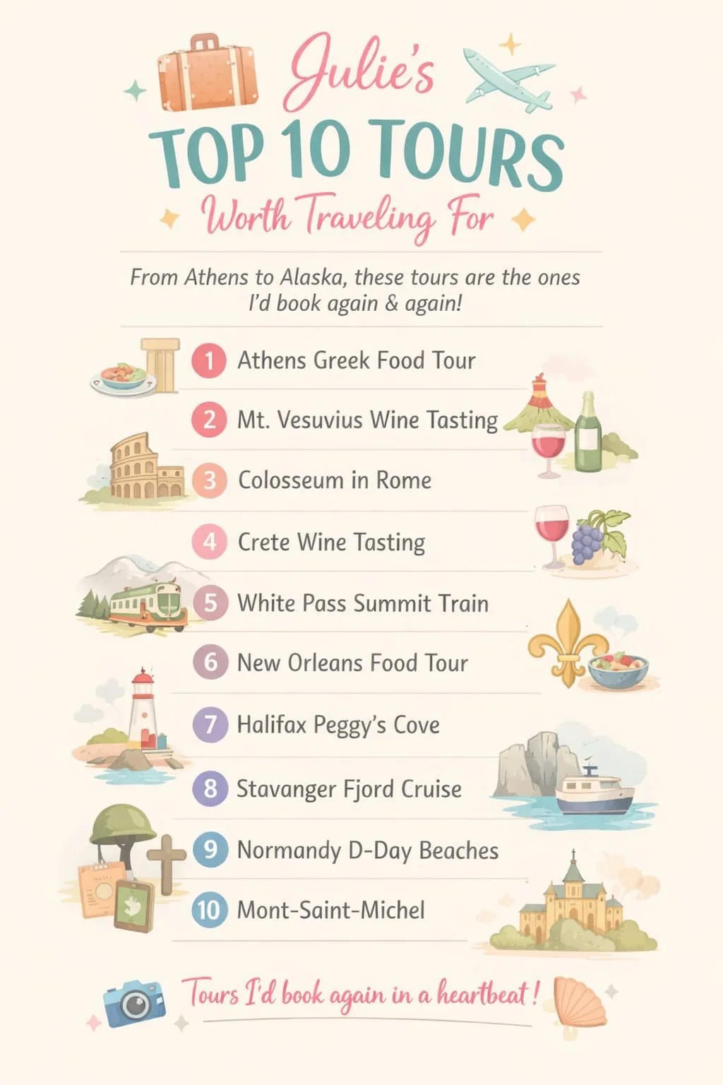 Top 10 Tours I Recommend to Every Cruiser