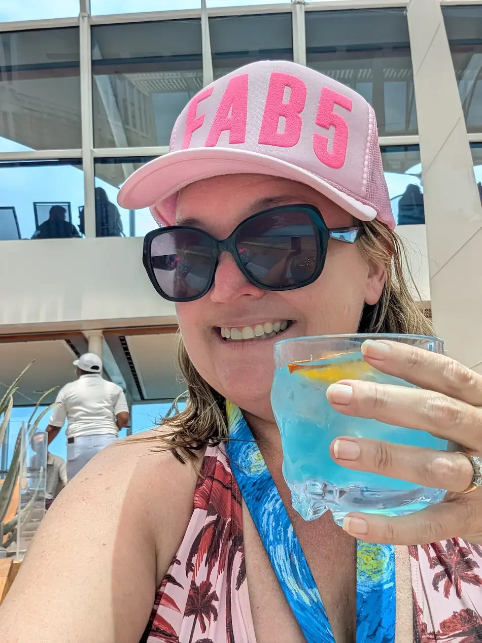 Free Blue Margaritas on embarkation day