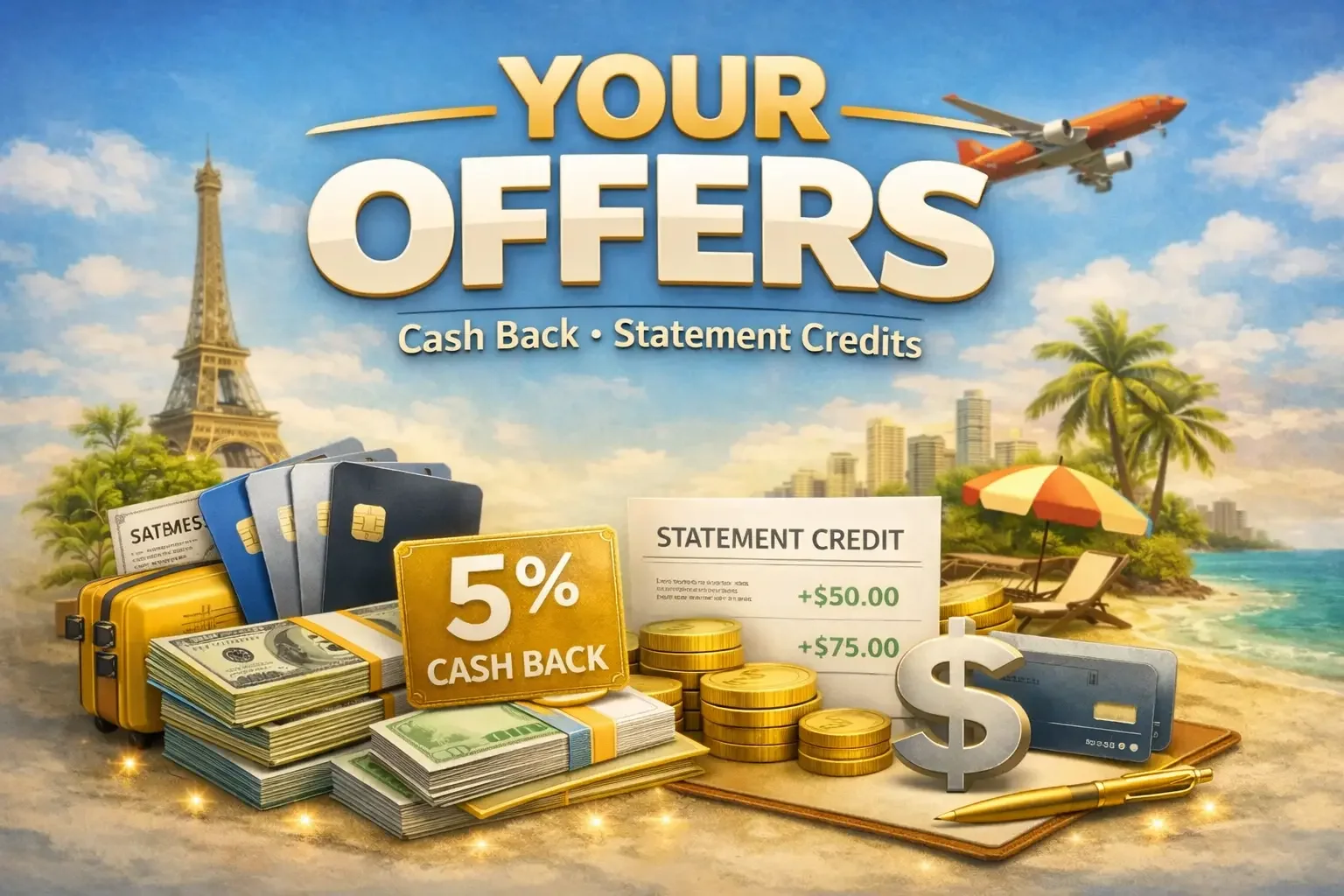 Your offers cash back statement credits