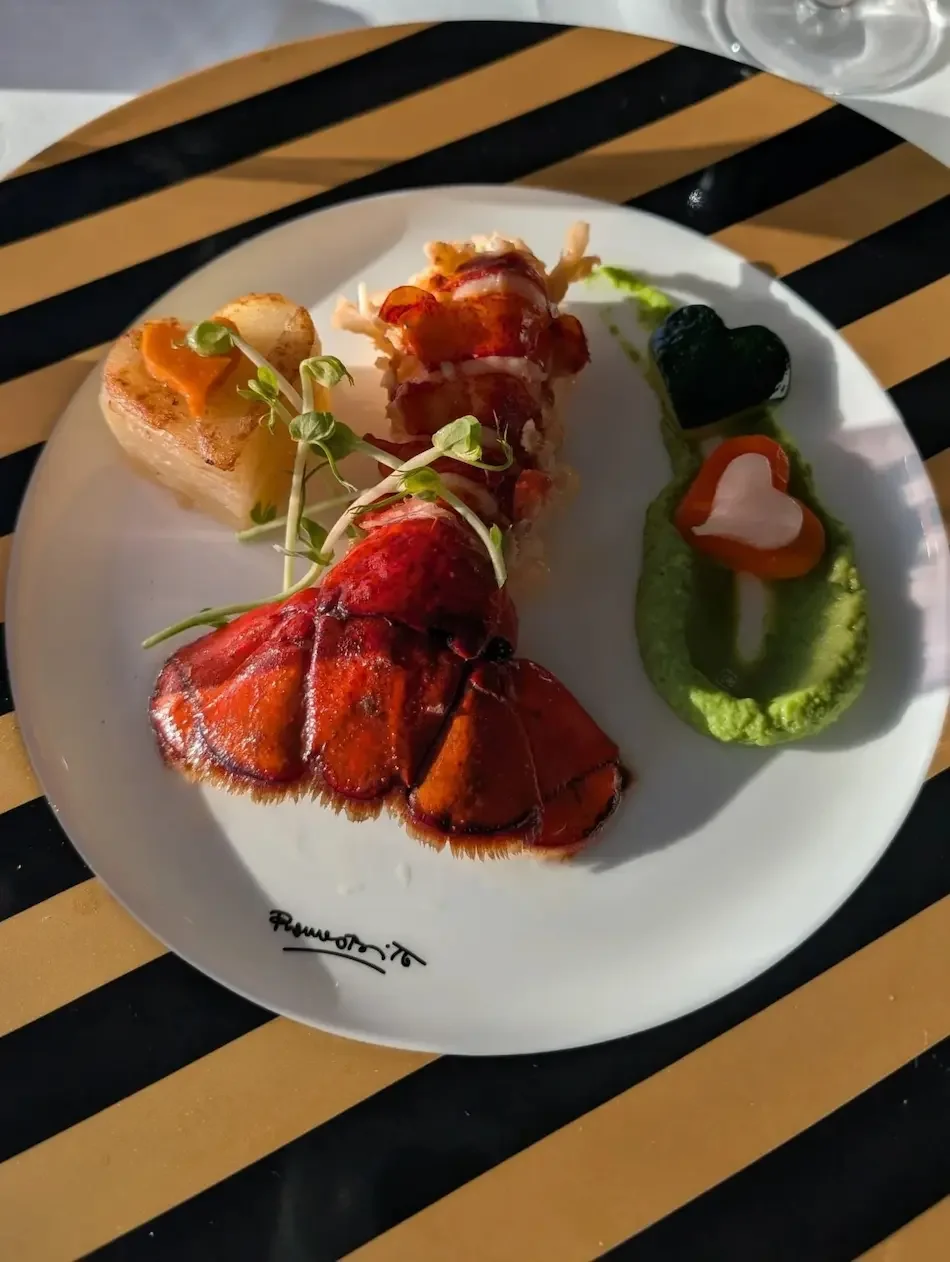 Lobster at Love by Britto on the Sun Princess