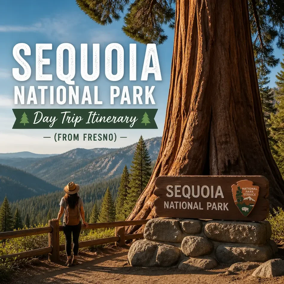 Sequoia national park from Fresno