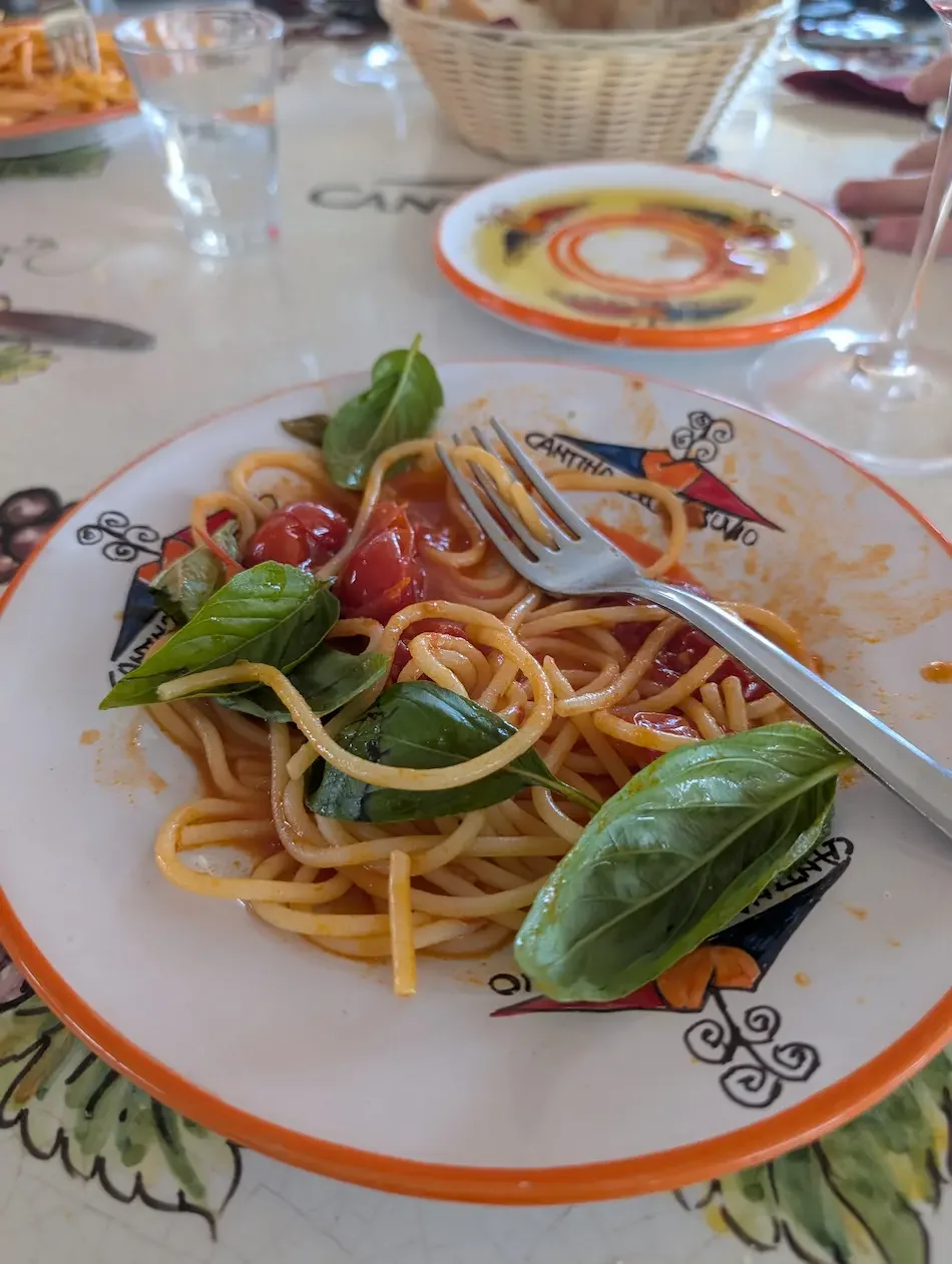 Fresh pasta in Italy