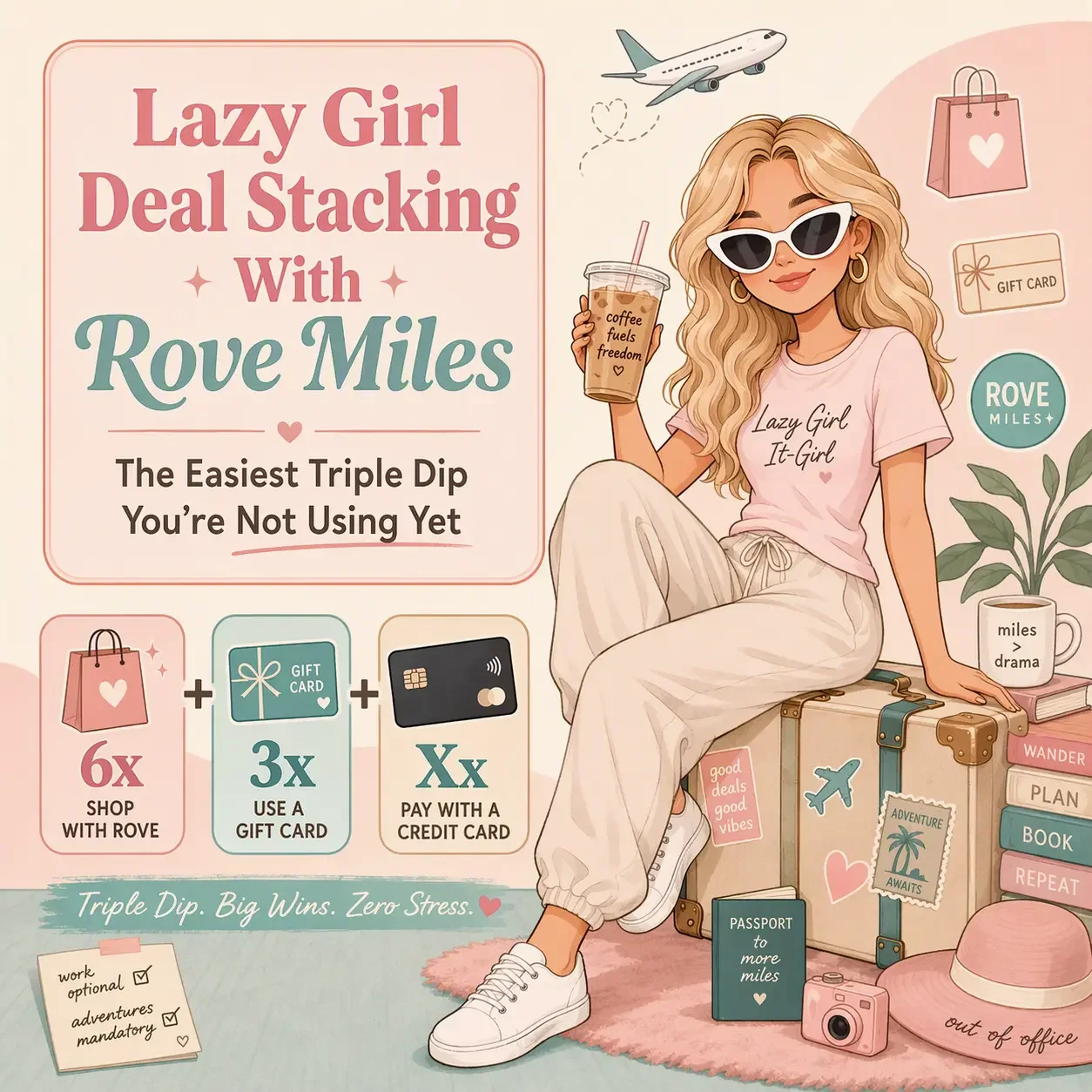 Lazy Girl Deal Stacking with Rove Miles
