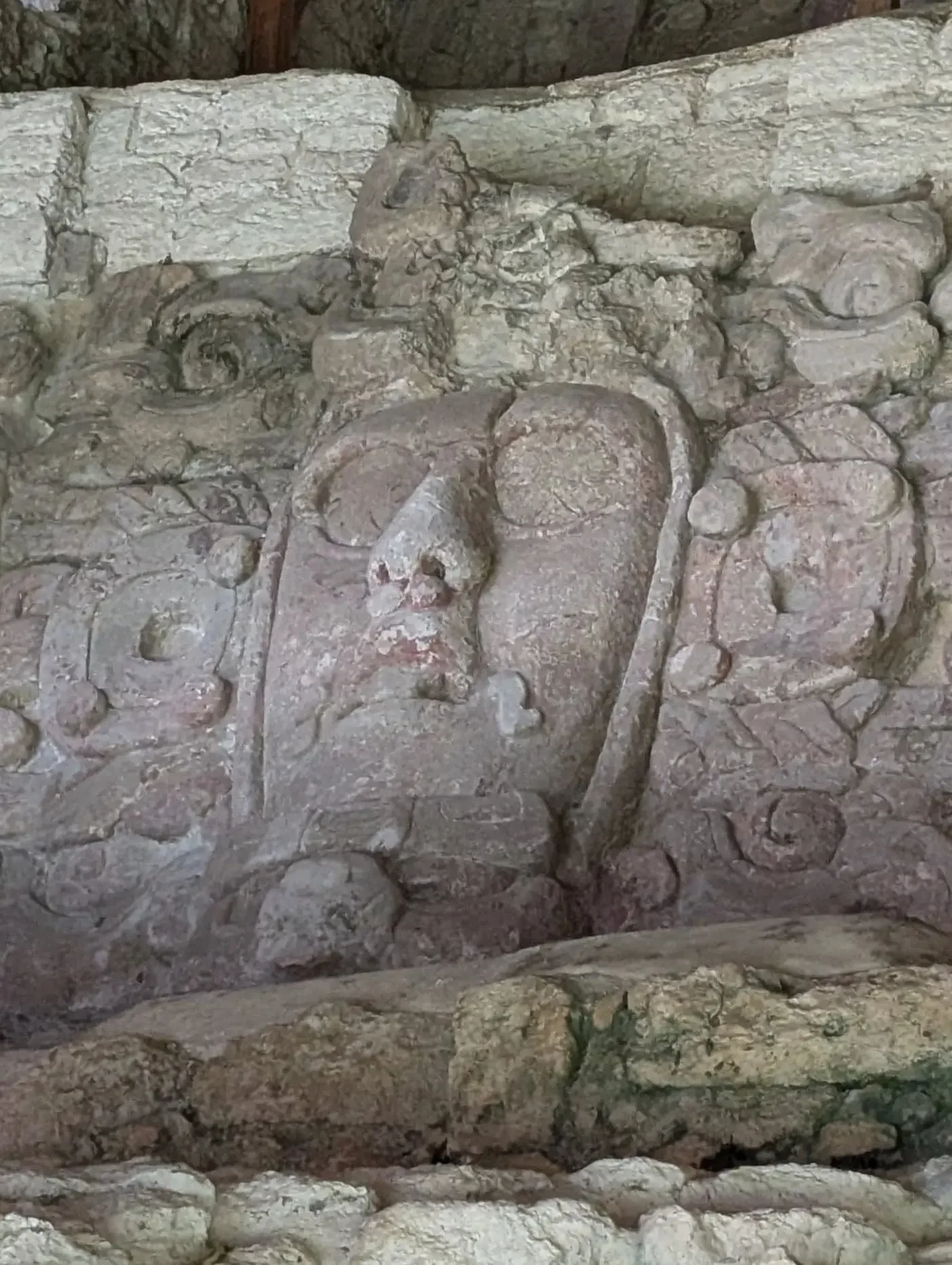 Kohunlich stucco Masks Kohunlich Excursion
