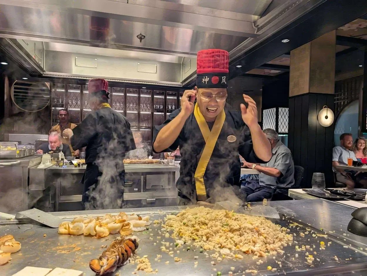Umai Teppanyaki on the Sun Princess