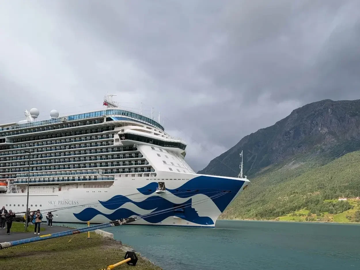 Sky Princess in Skjolden Norway - We used our Chase Sapphire Card to help with airfare and hotels