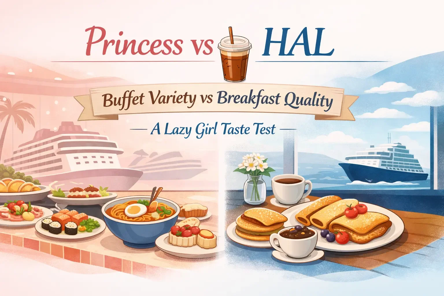 Food & Buffet Comparison Princess vs Hal