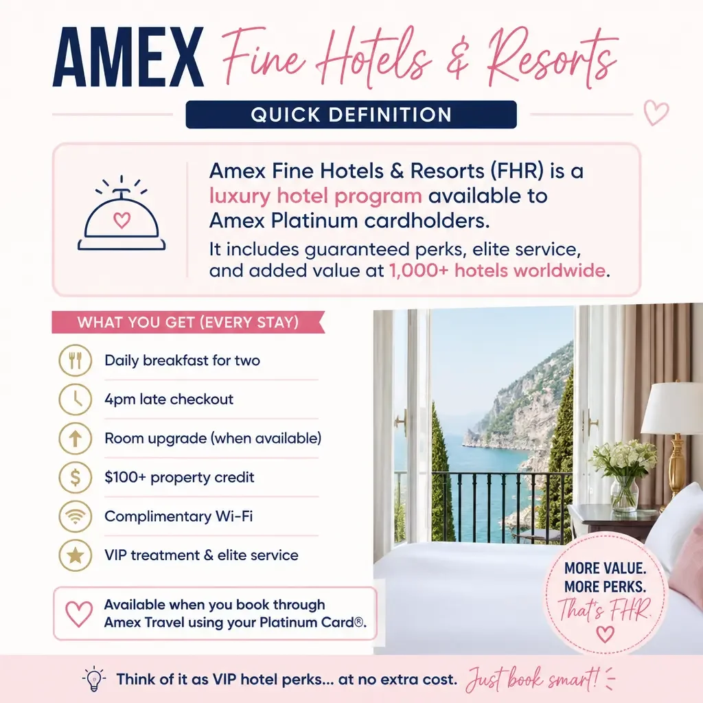 Amex Fine Hotels & resorts Credit