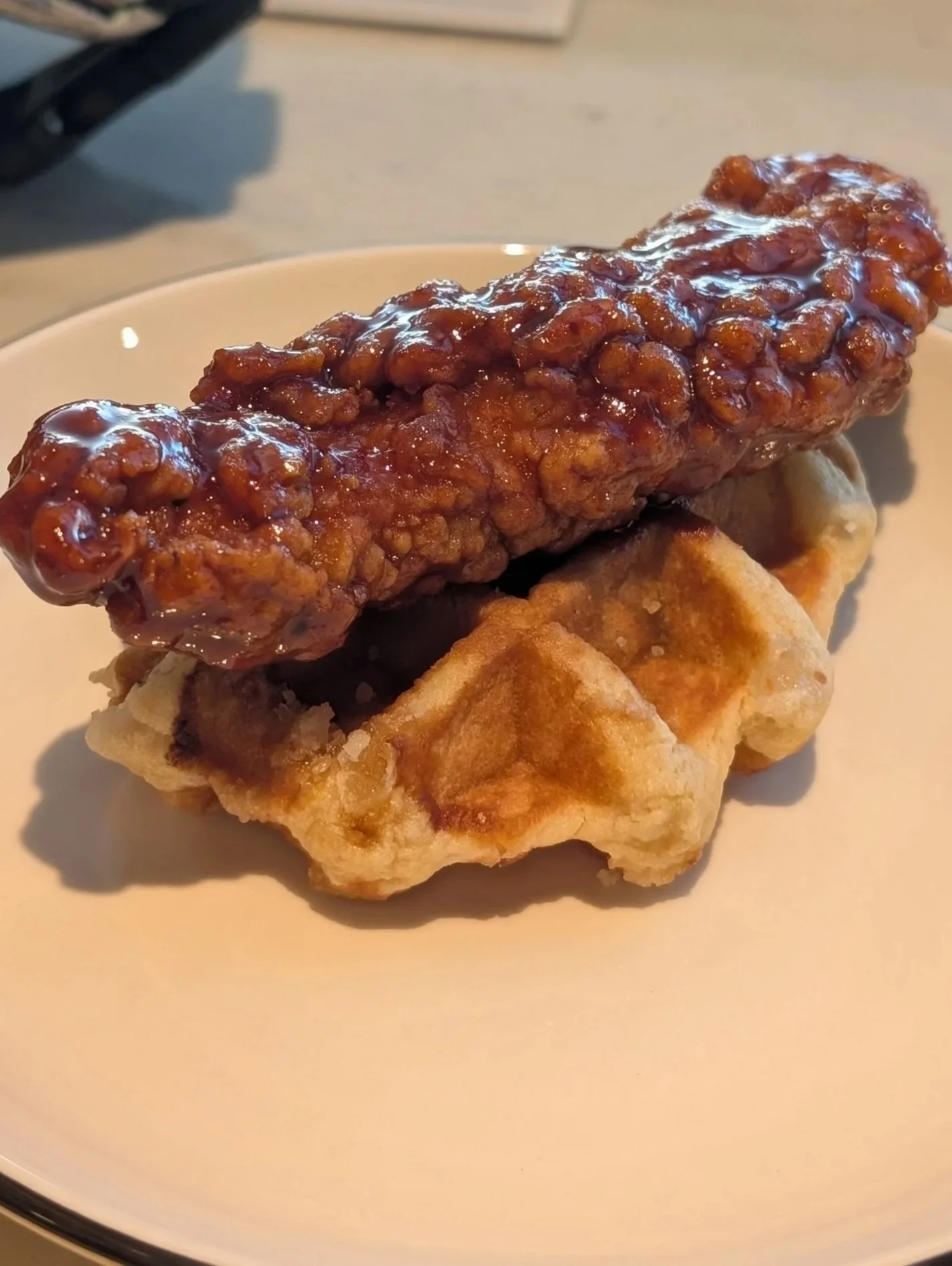 Chase Sapphire Lounge Chicken and Waffles